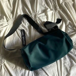 Teal small gym bag